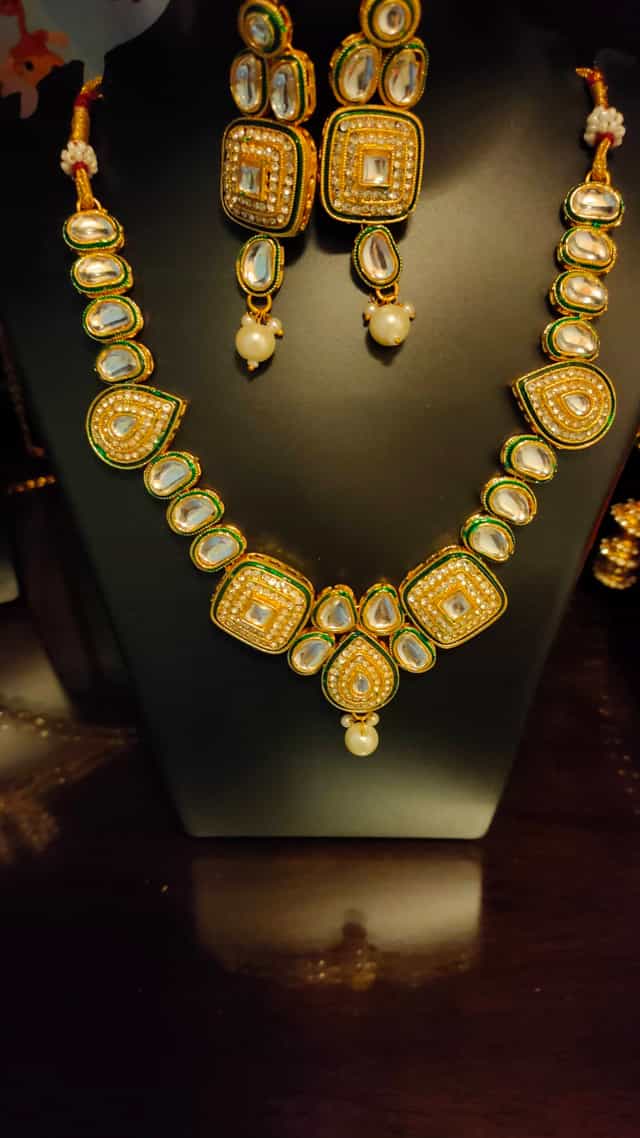 Necklace with earring